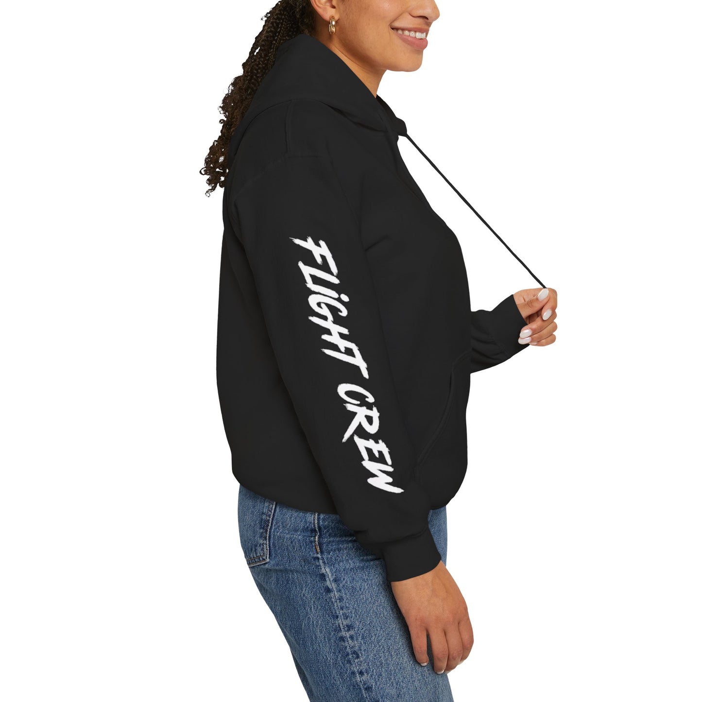 Flight Crew Hoodie — 'We Race the Reaper' Aviation Graphic Hoodie